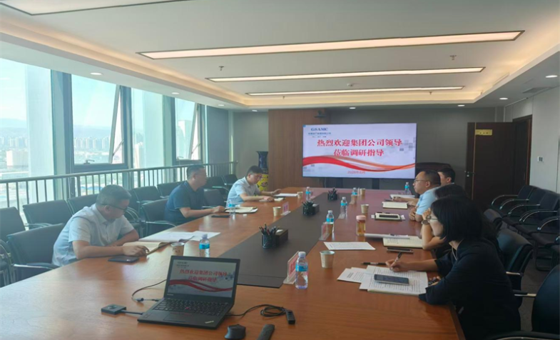集团公司财务总监刘建一行到甘肃资管调研指导工作